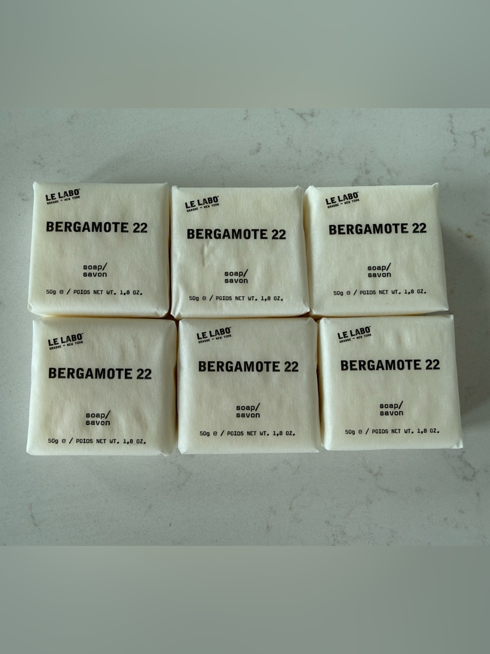 Le Labo Bergamote 22 Soap Bars –6* 50g